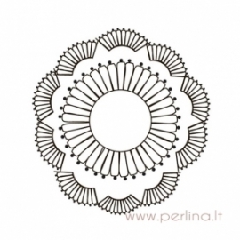 Clear stamp "Paintable Doily", 7,5 cm