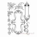 Cling stamp "Meadow Lark", 10 pcs