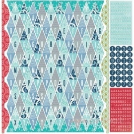Raidžių lipdukai "Alpha Stickers", 30,5x30,5 cm