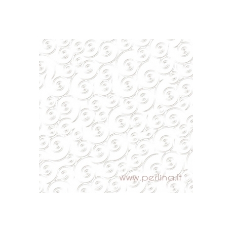Paper "Swirlpool - Bazzill White", 30,5x30,5 cm