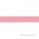 Grosgrain ribbon "Pink Dashed", 22 mm, 1 m