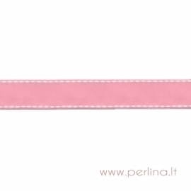 Ripsinė juostelė "Pink Dashed", 22 mm, 1 m
