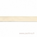 Grosgrain ribbon "Cream Dashed", 22 mm, 1 m
