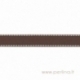 Grosgrain ribbon "Brown Dashed", 22 mm, 1 m
