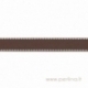 Grosgrain ribbon "Brown Dashed", 22 mm, 1 m