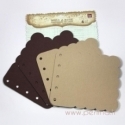 Chipboard album "Two Tone Brown", 17,5x15,2 cm
