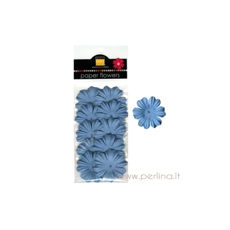 Popierinių gėlyčių žiedlapiai "Primula Slate Blue", 10 vnt.