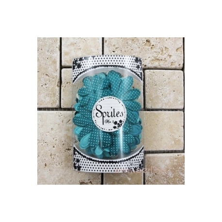 Popierinių gėlyčių žiedlapiai "Sprites No 3 Navy Blue", 36 vnt.
