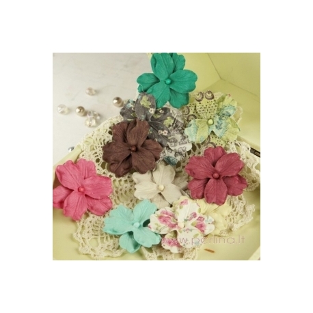 Paper flower "Marri Collection Madeline", 12 pcs