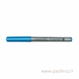 Metalizuotas rašiklis "Metallic Marker - Blue", mėlynos sp., 1 vnt.