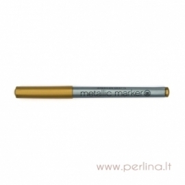 Metalizuotas rašiklis "Metallic Marker - Gold", auksinės sp., 1 vnt.