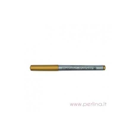 Metalizuotas rašiklis "Metallic Marker - Gold", auksinės sp., 1 vnt.