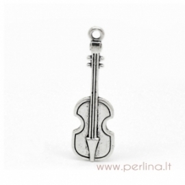 Pendant "Violin", antique silver, 42x13 mm