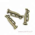 Pendant "Trumpet", antique bronze, 22x7 mm
