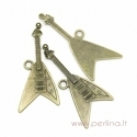 Pendant "Guitar", antique bronze, 7,6x3,3 mm