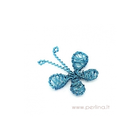 Pendant "Butterfly", blue, 4,6x4,2 cm