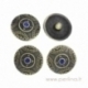 Antique bronze chunk button "Dot Pattern", 20 mm
