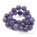 Sintetinio agato karoliukas, violetinis, 12 mm