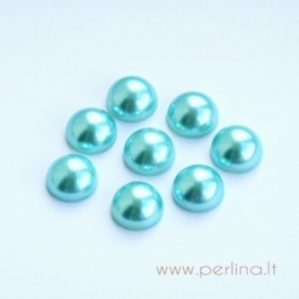 Resin Cabochon, blue pearl, 14 mm