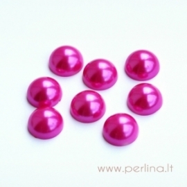 Resin Cabochon, fuchsia pearl, 14 mm