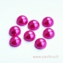 Resin Cabochon, fuchsia pearl, 14 mm