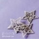 Chipboard "Lacy Christmas - Stars", 3 pcs