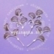 Kartoninė detalė "Art nouveau - gėlių ornamentas", 4 vnt.