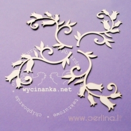 Kartoninė detalė "Paparčio žiedai - Ornamentas", 4 vnt.