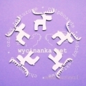 Chipboard "Reindeer - little", 5 pcs