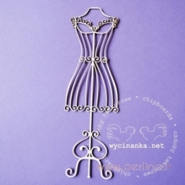 Chipboard "Lacy mannequin", 1 pc