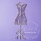 Chipboard "Lacy mannequin", 1 pc