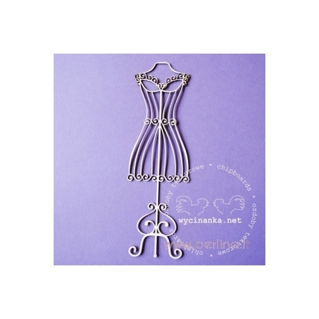 Chipboard "Lacy mannequin", 1 pc