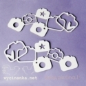 Chipboard "Cameras Borders", 2 pcs
