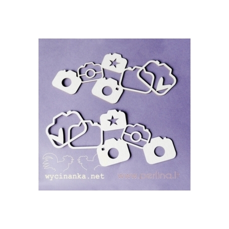Chipboard "Cameras Borders", 2 pcs
