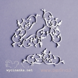 Chipboard "Wild Rose - ornaments", 4 pcs