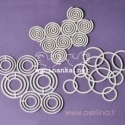 Chipboard "Circles and snails", 3 pcs