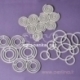 Chipboard "Circles and snails", 3 pcs
