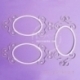 Chipboard "On the night - the oval frame", 3 pcs