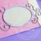Chipboard "On the night - the oval frame", 3 pcs
