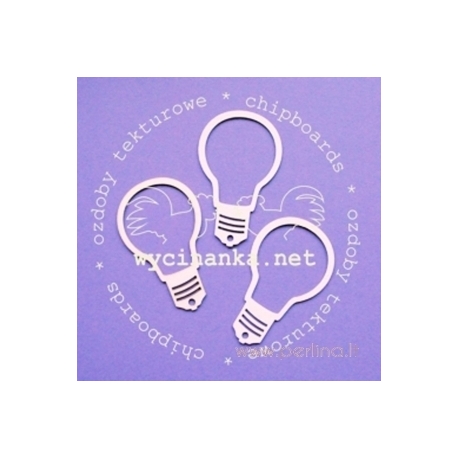 Chipboard "Bulb", 3 pcs