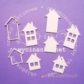 Chipboard "Small houses", 8 pcs