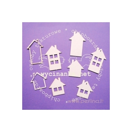 Chipboard "Small houses", 8 pcs