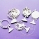 Chipboard "Globes", 8 pcs