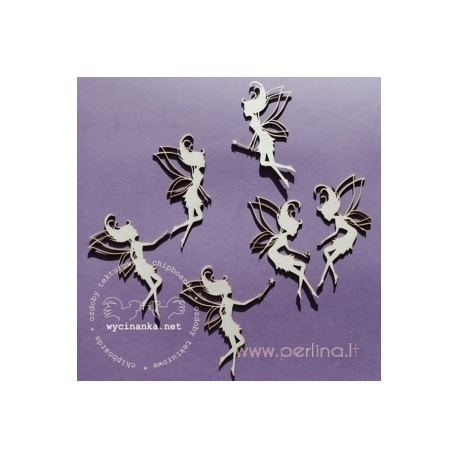 Chipboard "Fairies, 6 cm", 6 pcs