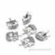 Antique silver pendant "Pirate ship", 27x22 mm