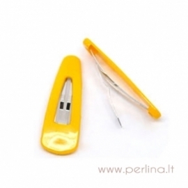 Hair clip, light orange, 52x17 mm
