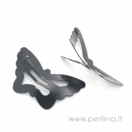 Hair clip "Butterfly", black, 30x18 mm