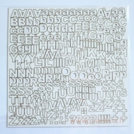 Kartoninės raidžių detalės "Lietuvių kalbos abėcėlė", 20x20 cm