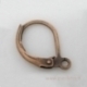 Cooper tone earring wires, 16x10 mm