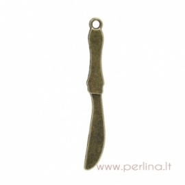 Antique bronze pendant "Knife", 54x7 mm